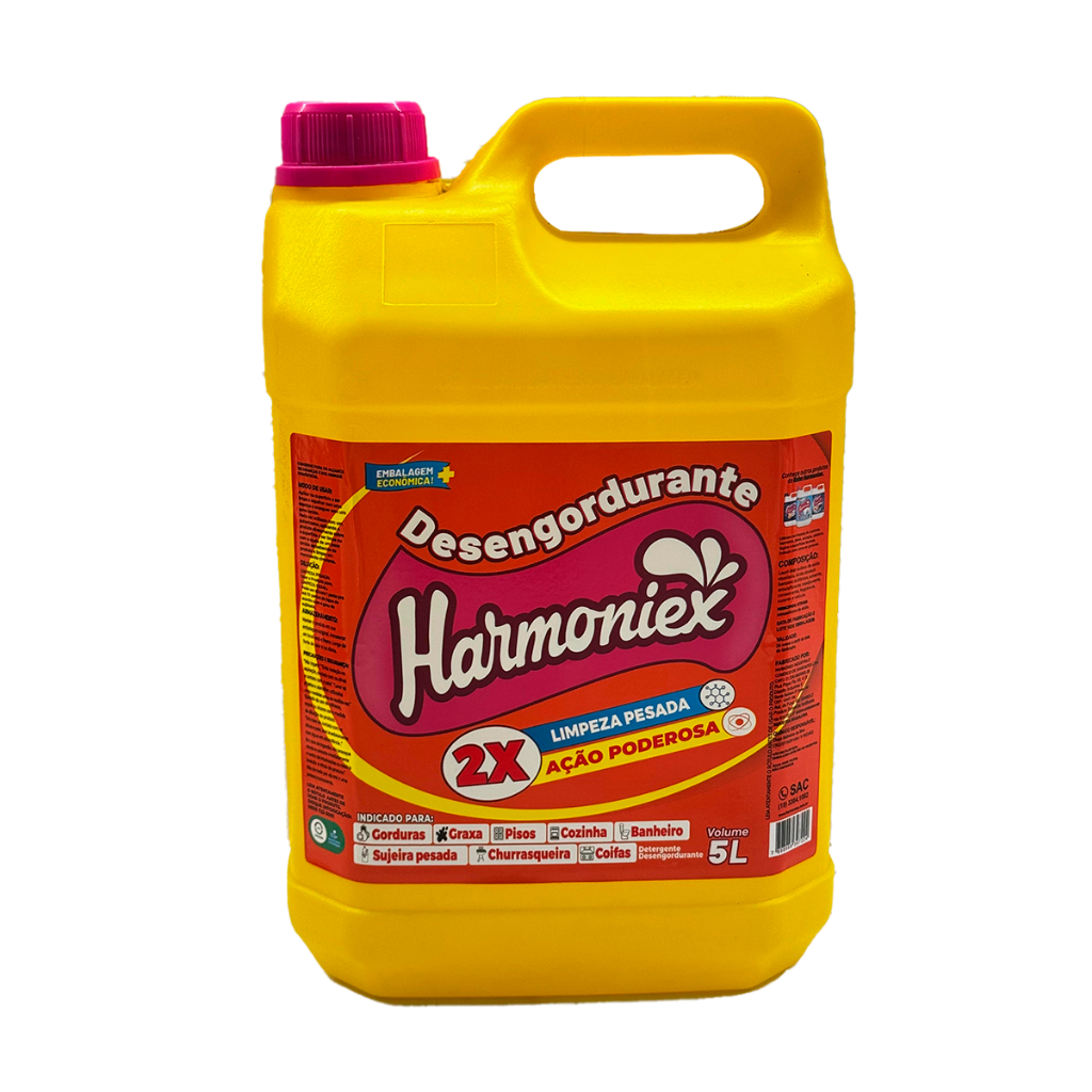 COD 7855 DESENGORDURANTE LIMPEZA PESADA 5L HARMONIEX